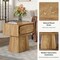 End Table with Drawer Storage Nightstand Side Table MDF Bedroom Living Room